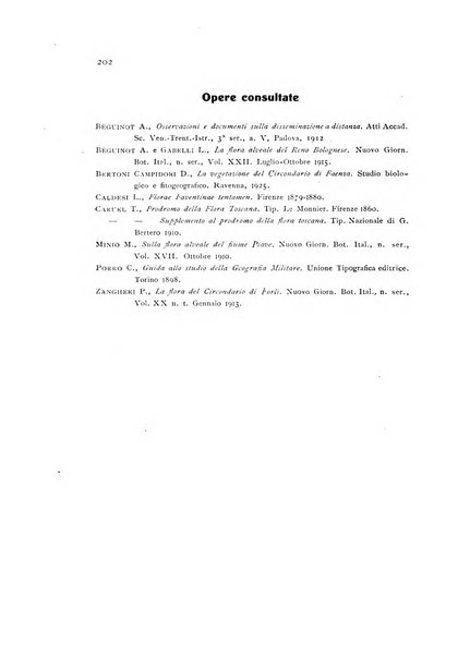 Archivio botanico per la sistematica, fitogeografia e genetica (storica e sperimentale) e Bollettino dell'Istituto botanico della R. Università di Modena