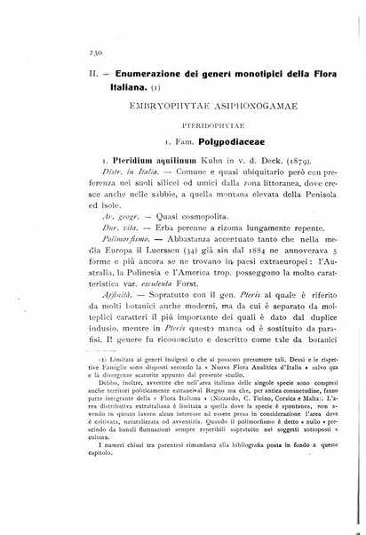 Archivio botanico per la sistematica, fitogeografia e genetica (storica e sperimentale) e Bollettino dell'Istituto botanico della R. Università di Modena