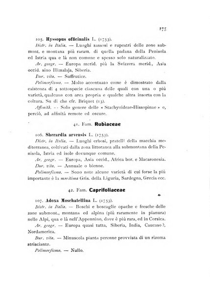 Archivio botanico per la sistematica, fitogeografia e genetica (storica e sperimentale) e Bollettino dell'Istituto botanico della R. Università di Modena