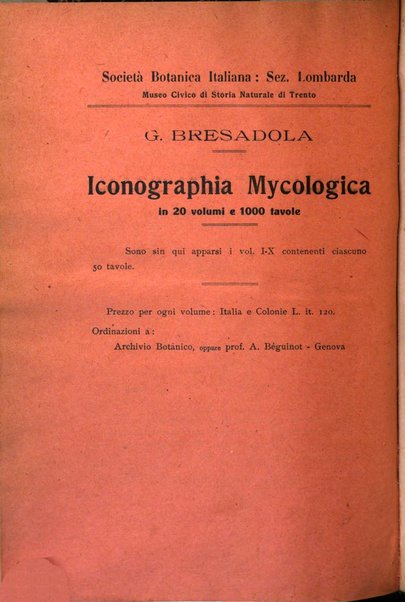 Archivio botanico per la sistematica, fitogeografia e genetica (storica e sperimentale) e Bollettino dell'Istituto botanico della R. Università di Modena