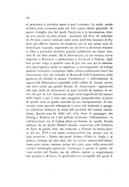 Archivio botanico per la sistematica, fitogeografia e genetica (storica e sperimentale) e Bollettino dell'Istituto botanico della R. Università di Modena