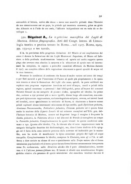 Archivio botanico per la sistematica, fitogeografia e genetica (storica e sperimentale) e Bollettino dell'Istituto botanico della R. Università di Modena