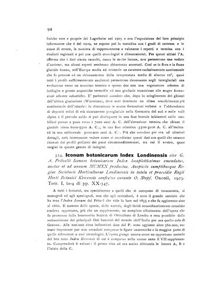 Archivio botanico per la sistematica, fitogeografia e genetica (storica e sperimentale) e Bollettino dell'Istituto botanico della R. Università di Modena