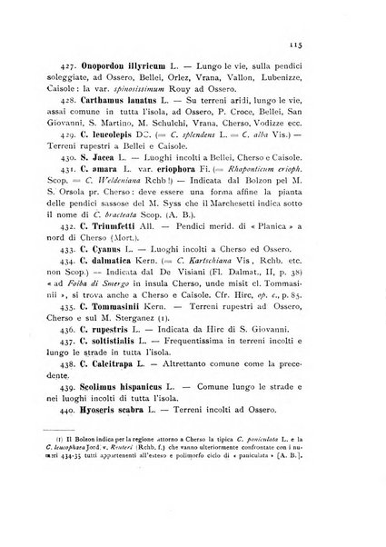 Archivio botanico per la sistematica, fitogeografia e genetica (storica e sperimentale) e Bollettino dell'Istituto botanico della R. Università di Modena