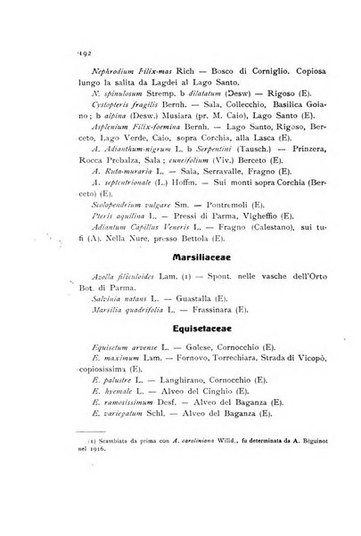 Archivio botanico per la sistematica, fitogeografia e genetica (storica e sperimentale) e Bollettino dell'Istituto botanico della R. Università di Modena