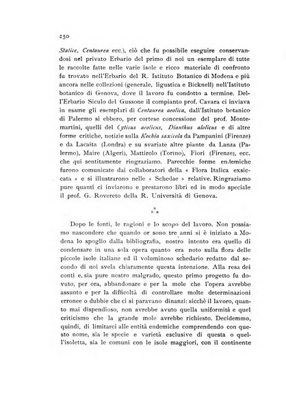 Archivio botanico per la sistematica, fitogeografia e genetica (storica e sperimentale) e Bollettino dell'Istituto botanico della R. Università di Modena