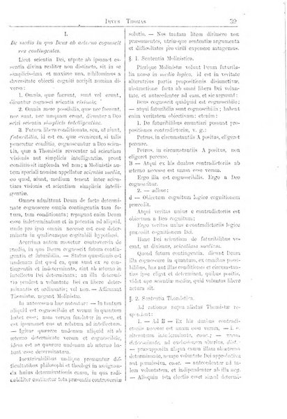 Divus Thomas commentarium academiis et lycaeis scholasticam sectantibus inserviens