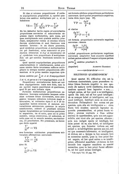 Divus Thomas commentarium academiis et lycaeis scholasticam sectantibus inserviens