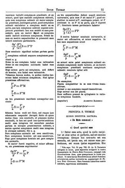 Divus Thomas commentarium academiis et lycaeis scholasticam sectantibus inserviens