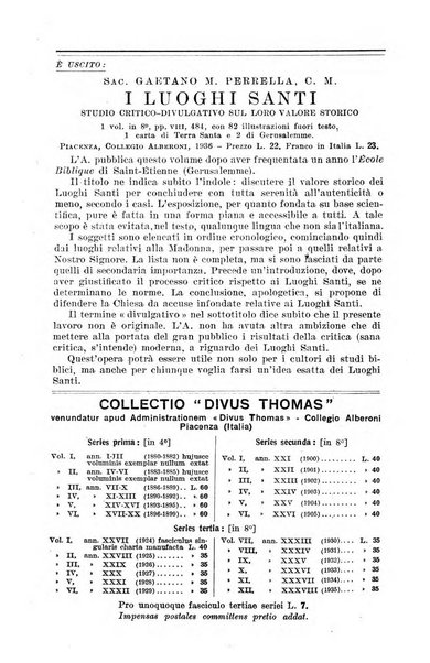 Divus Thomas commentarium academiis et lycaeis scholasticam sectantibus inserviens