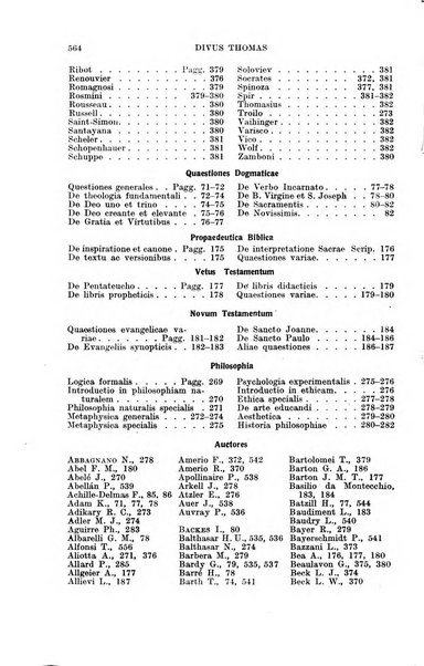 Divus Thomas commentarium academiis et lycaeis scholasticam sectantibus inserviens