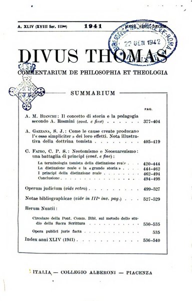 Divus Thomas commentarium academiis et lycaeis scholasticam sectantibus inserviens