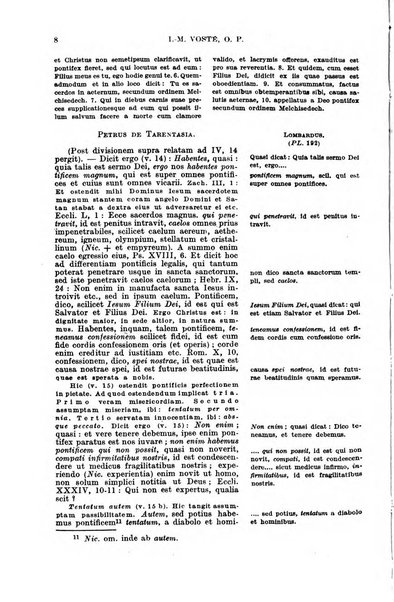 Divus Thomas commentarium academiis et lycaeis scholasticam sectantibus inserviens