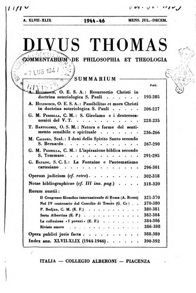 Divus Thomas commentarium academiis et lycaeis scholasticam sectantibus inserviens