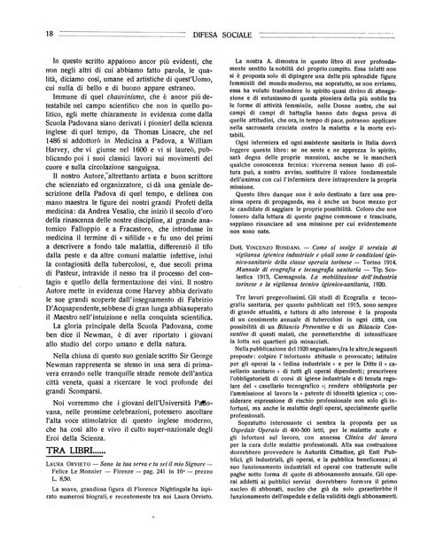 Difesa sociale rivista di igiene, previdenza ed assistenza