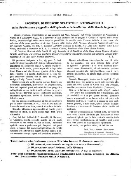 Difesa sociale rivista di igiene, previdenza ed assistenza