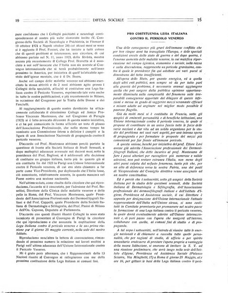 Difesa sociale rivista di igiene, previdenza ed assistenza