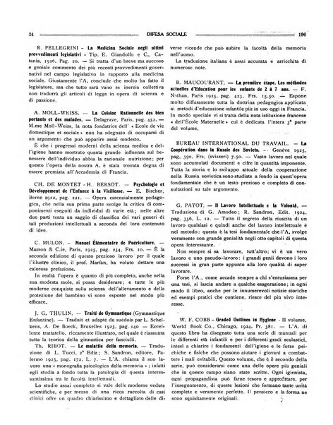 Difesa sociale rivista di igiene, previdenza ed assistenza