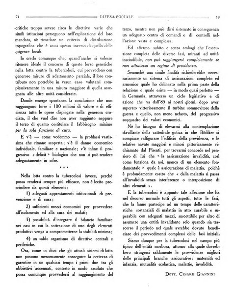 Difesa sociale rivista di igiene, previdenza ed assistenza