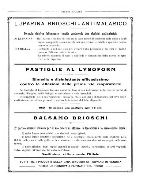 Difesa sociale rivista di igiene, previdenza ed assistenza