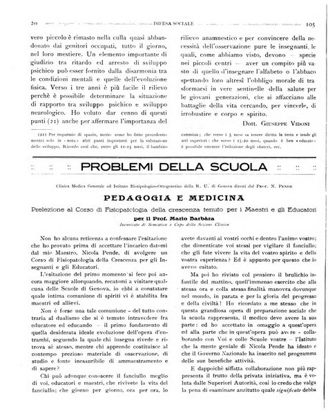 Difesa sociale rivista di igiene, previdenza ed assistenza