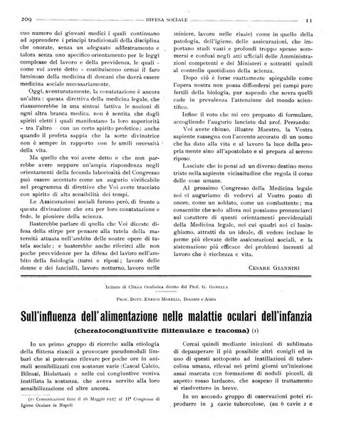 Difesa sociale rivista di igiene, previdenza ed assistenza