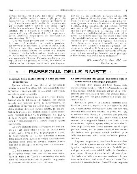 Difesa sociale rivista di igiene, previdenza ed assistenza