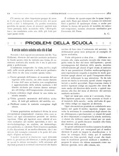 Difesa sociale rivista di igiene, previdenza ed assistenza