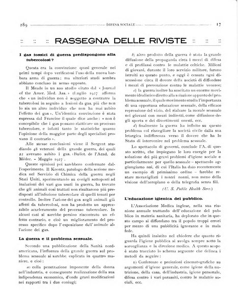 Difesa sociale rivista di igiene, previdenza ed assistenza