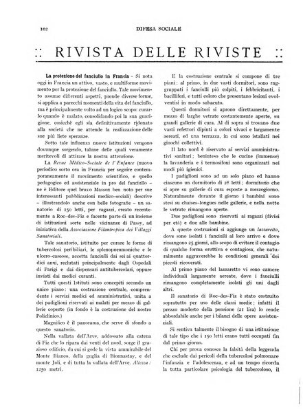 Difesa sociale rivista di igiene, previdenza ed assistenza