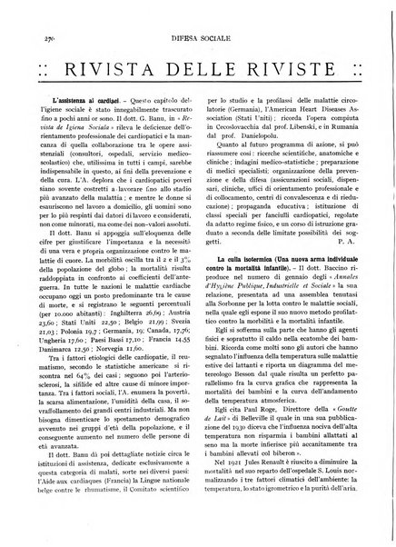 Difesa sociale rivista di igiene, previdenza ed assistenza