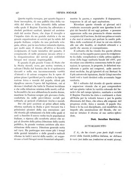 Difesa sociale rivista di igiene, previdenza ed assistenza