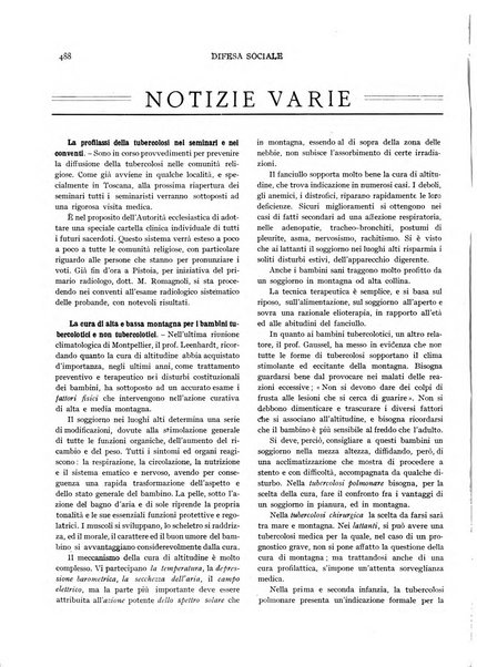 Difesa sociale rivista di igiene, previdenza ed assistenza