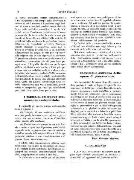 Difesa sociale rivista di igiene, previdenza ed assistenza