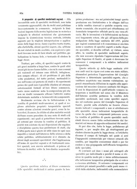 Difesa sociale rivista di igiene, previdenza ed assistenza