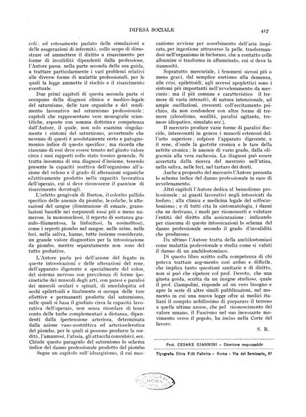 Difesa sociale rivista di igiene, previdenza ed assistenza