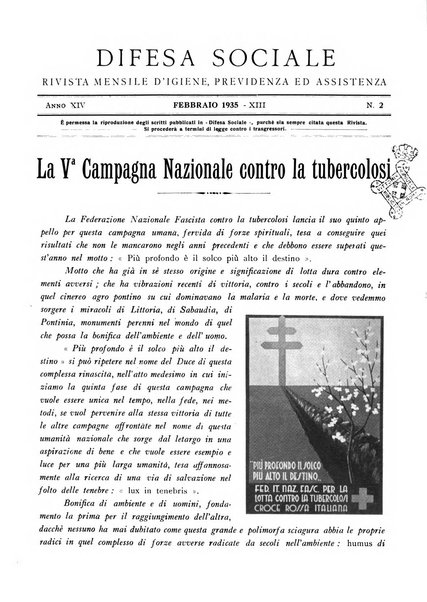 Difesa sociale rivista di igiene, previdenza ed assistenza