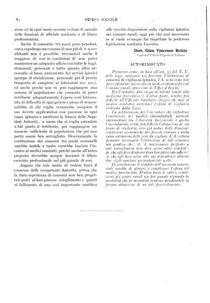 Difesa sociale rivista di igiene, previdenza ed assistenza