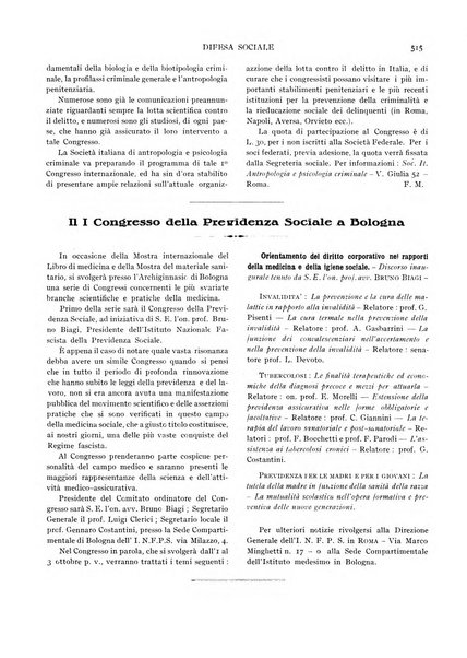 Difesa sociale rivista di igiene, previdenza ed assistenza