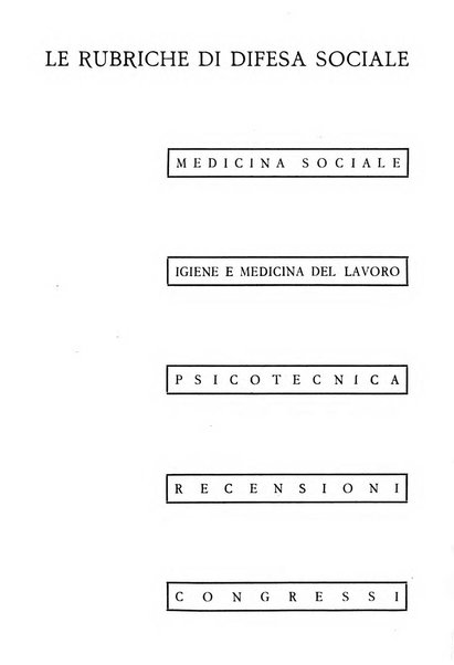 Difesa sociale rivista di igiene, previdenza ed assistenza