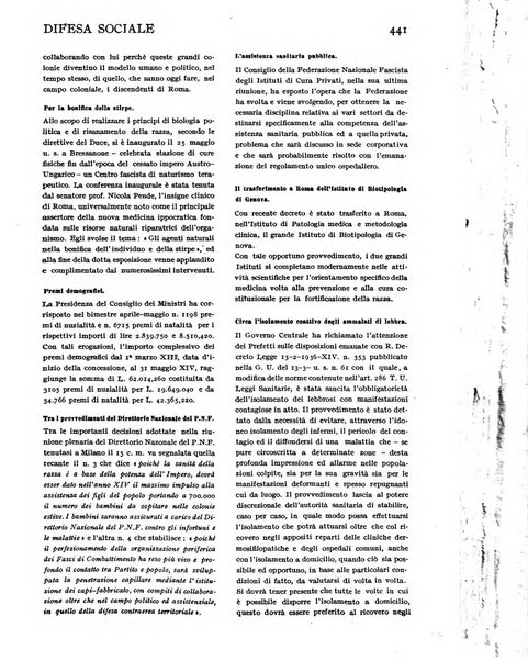 Difesa sociale rivista di igiene, previdenza ed assistenza