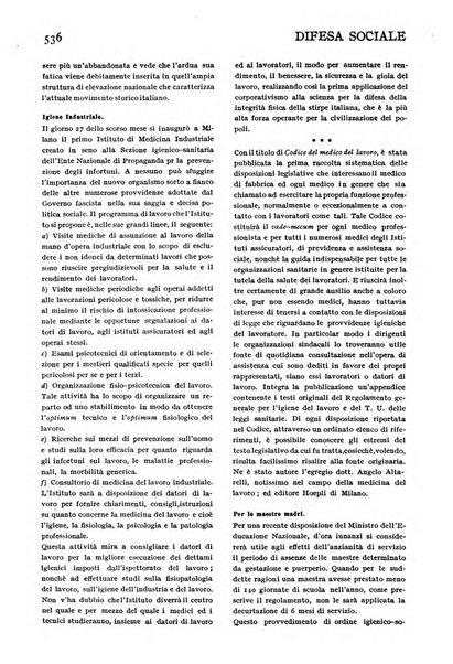 Difesa sociale rivista di igiene, previdenza ed assistenza