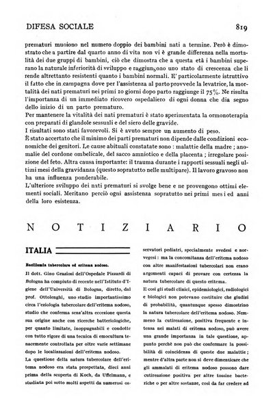 Difesa sociale rivista di igiene, previdenza ed assistenza