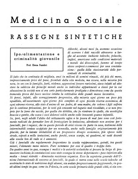 Difesa sociale rivista di igiene, previdenza ed assistenza