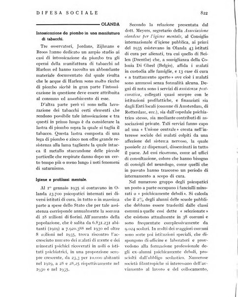 Difesa sociale rivista di igiene, previdenza ed assistenza