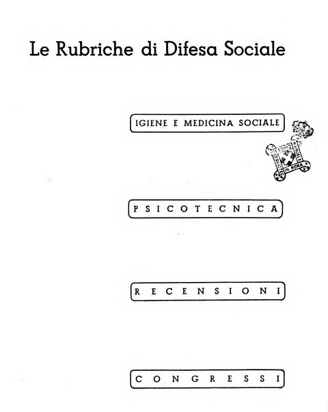 Difesa sociale rivista di igiene, previdenza ed assistenza