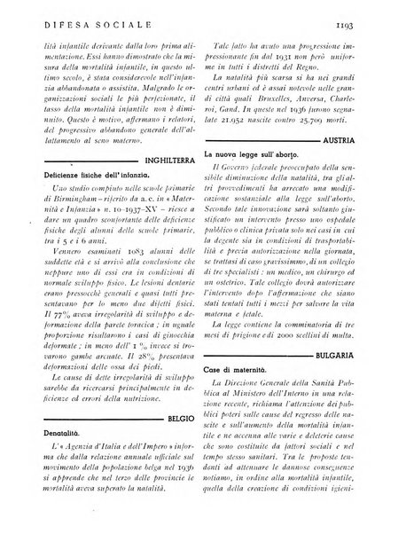 Difesa sociale rivista di igiene, previdenza ed assistenza