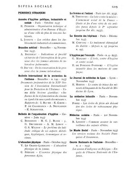 Difesa sociale rivista di igiene, previdenza ed assistenza