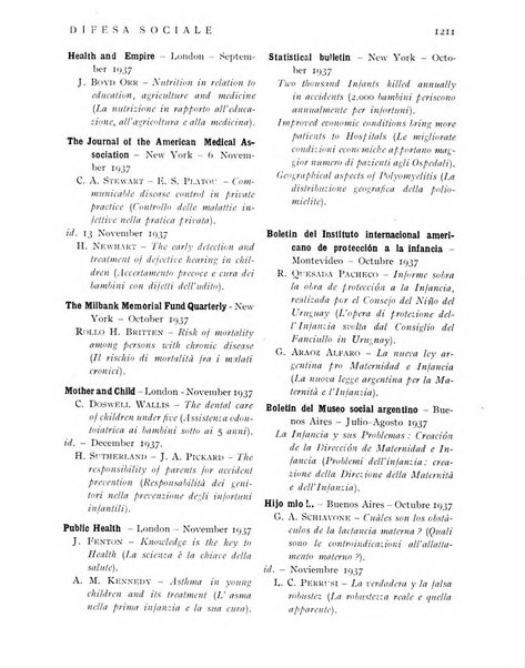 Difesa sociale rivista di igiene, previdenza ed assistenza