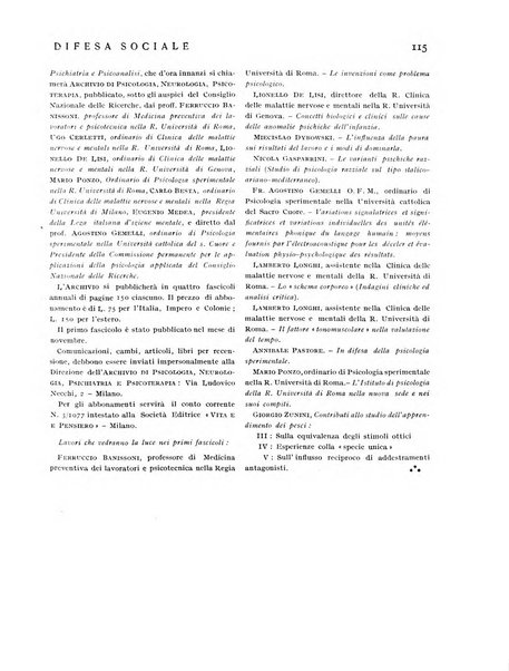 Difesa sociale rivista di igiene, previdenza ed assistenza